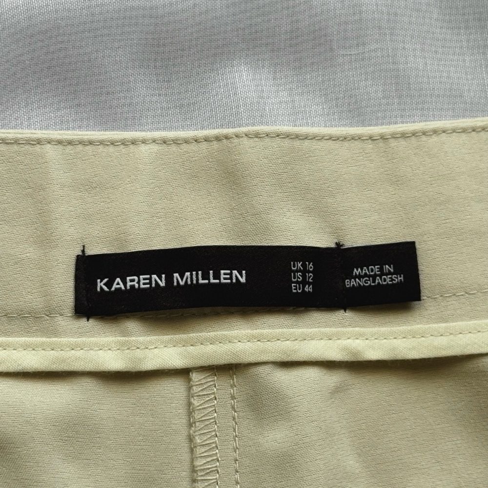 Karen Millen Premium Tailored Lined Mid Rise Wide Leg Pants - Picture 2 of 6